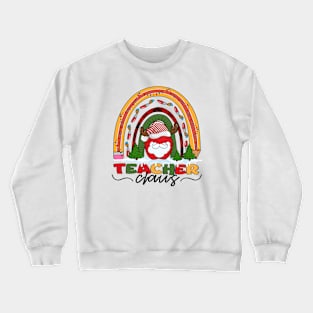 Christmas Teacher Santa Claus Crewneck Sweatshirt